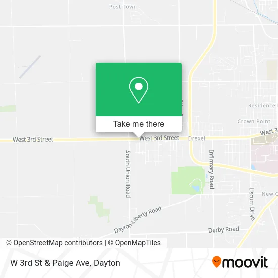 W 3rd St & Paige Ave map