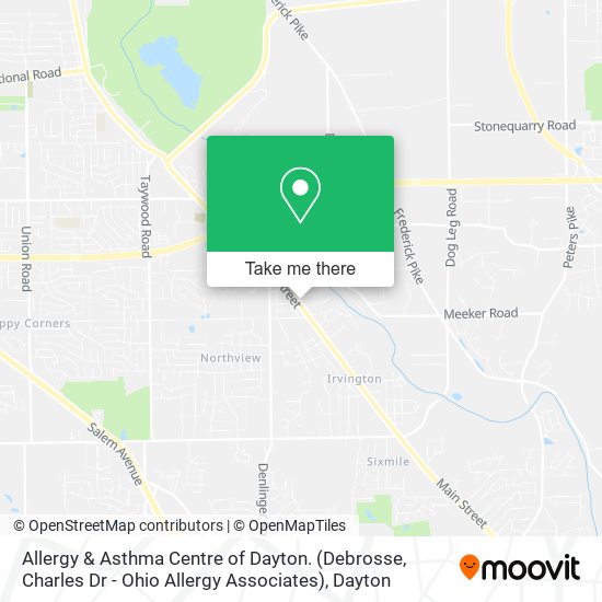 Allergy & Asthma Centre of Dayton. (Debrosse, Charles Dr - Ohio Allergy Associates) map