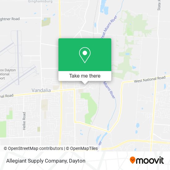 Allegiant Supply Company map