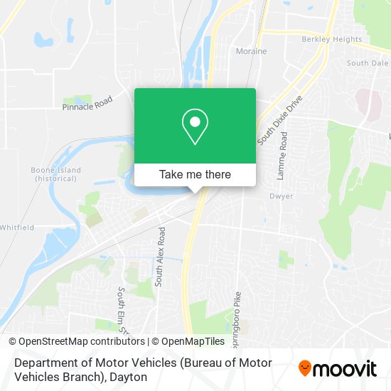 Mapa de Department of Motor Vehicles (Bureau of Motor Vehicles Branch)