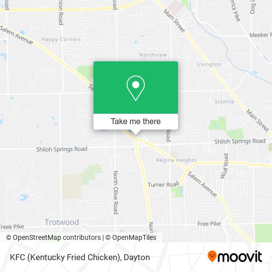 KFC (Kentucky Fried Chicken) map