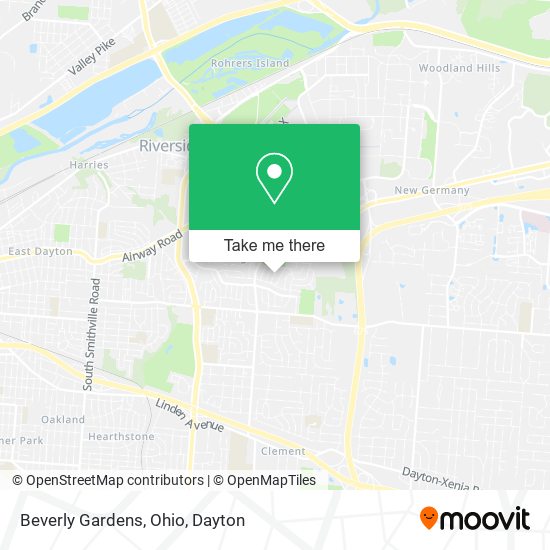 Beverly Gardens, Ohio map