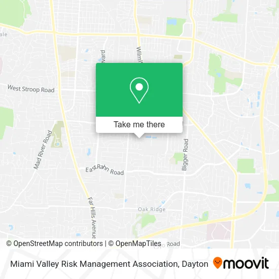 Mapa de Miami Valley Risk Management Association