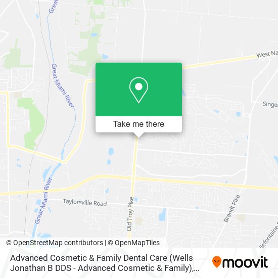Advanced Cosmetic & Family Dental Care (Wells Jonathan B DDS - Advanced Cosmetic & Family) map