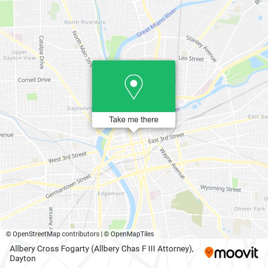 Allbery Cross Fogarty (Allbery Chas F III Attorney) map