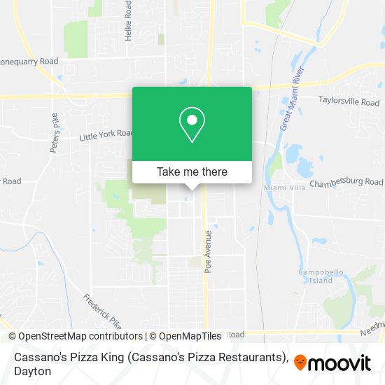 Cassano's Pizza King map