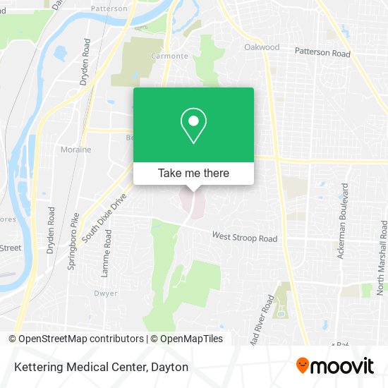 Mapa de Kettering Medical Center