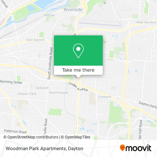 Mapa de Woodman Park Apartments