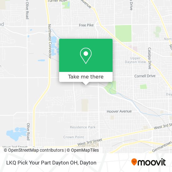 How to get to LKQ Pick Your Part Dayton OH by Bus?