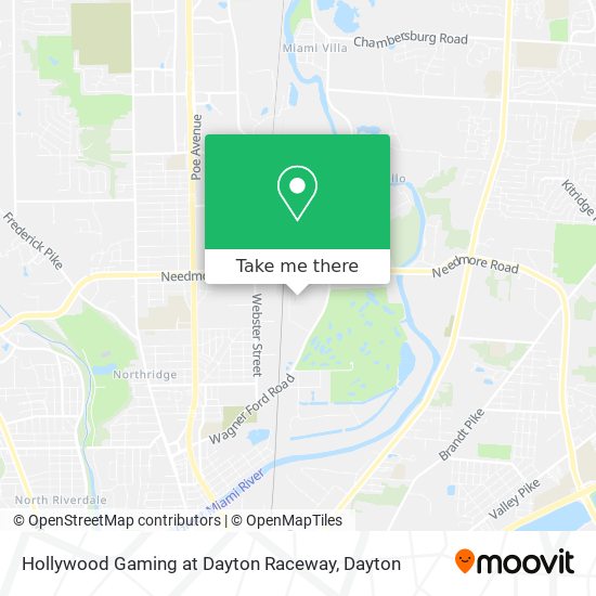 Mapa de Hollywood Gaming at Dayton Raceway