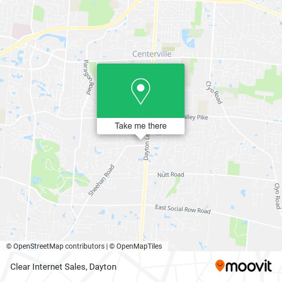 Clear Internet Sales map