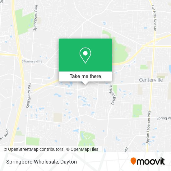 Mapa de Springboro Wholesale