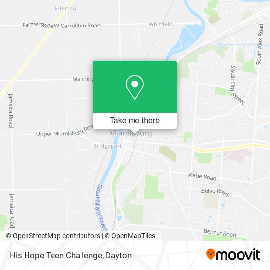 His Hope Teen Challenge map