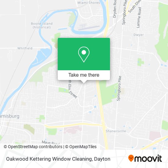 Mapa de Oakwood Kettering Window Cleaning