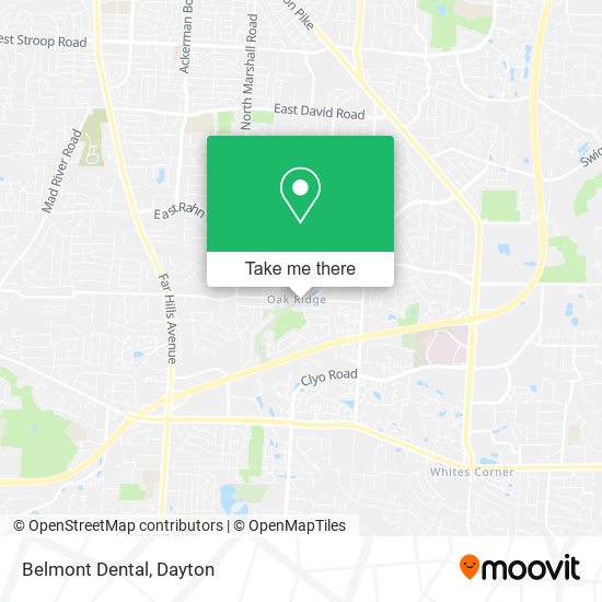 Belmont Dental map