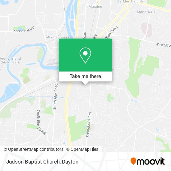 Judson Baptist Church map