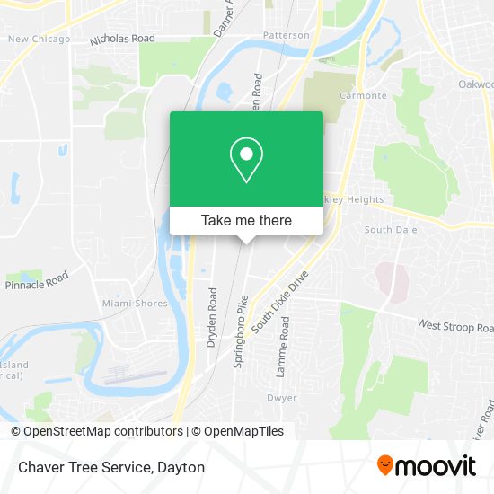 Chaver Tree Service map