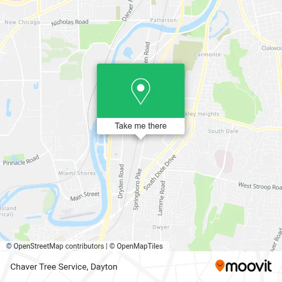 Chaver Tree Service map