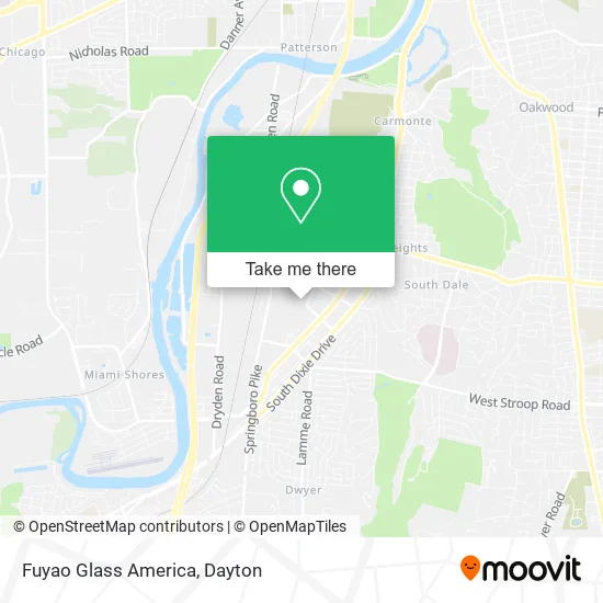 Mapa de Fuyao Glass America