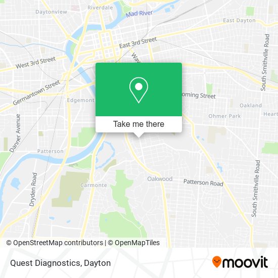 Quest Diagnostics map