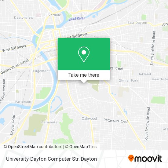 Mapa de University-Dayton Computer Str