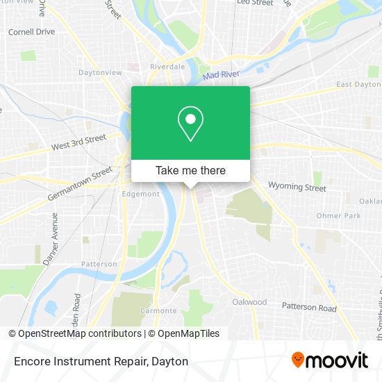 Encore Instrument Repair map