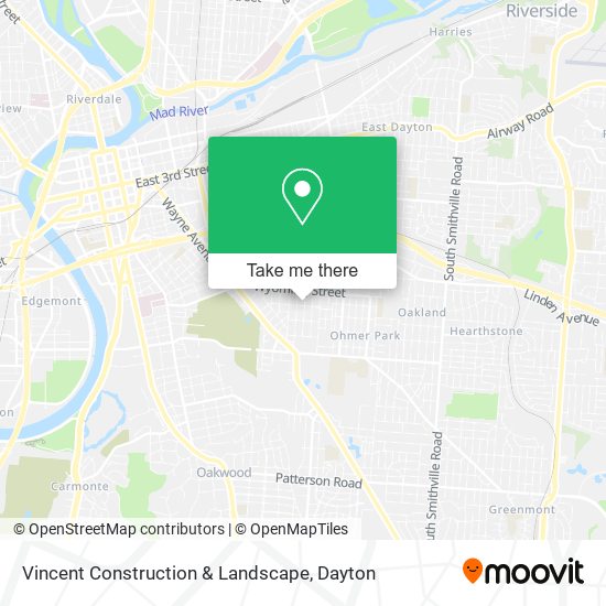 Mapa de Vincent Construction & Landscape