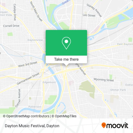 Dayton Music Festival map