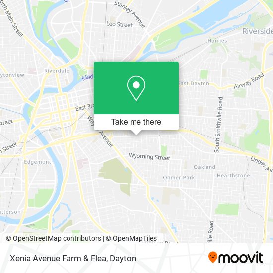 Xenia Avenue Farm & Flea map