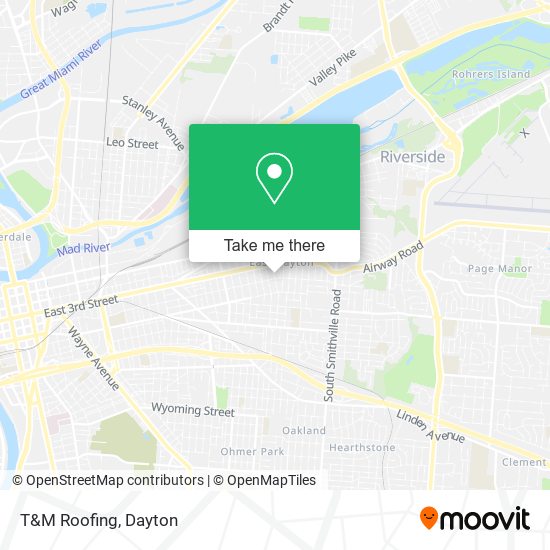 Mapa de T&M Roofing