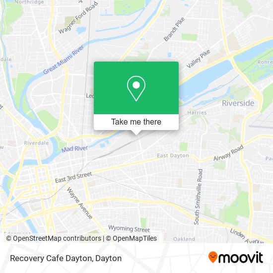 Mapa de Recovery Cafe Dayton