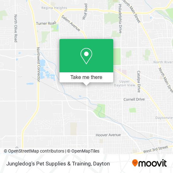Mapa de Jungledog's Pet Supplies & Training