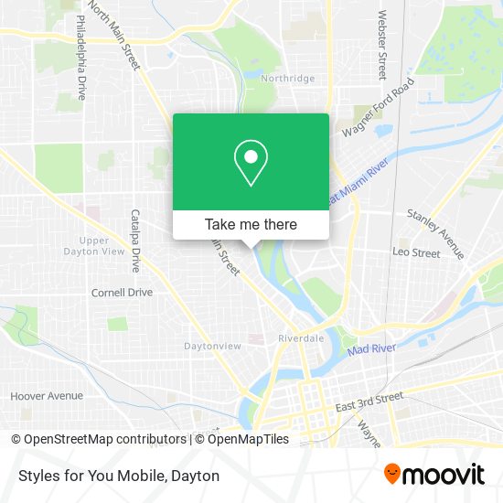 Styles for You Mobile map