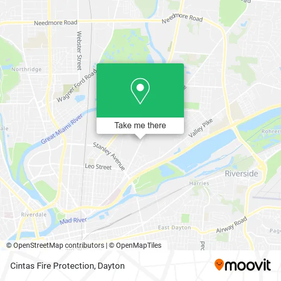 Cintas Fire Protection map