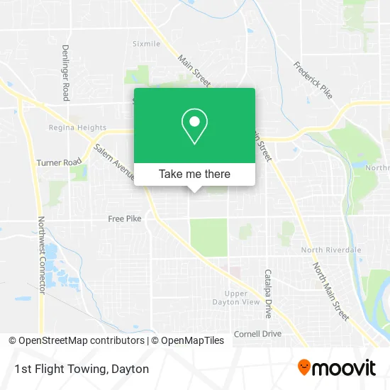 1st Flight Towing map