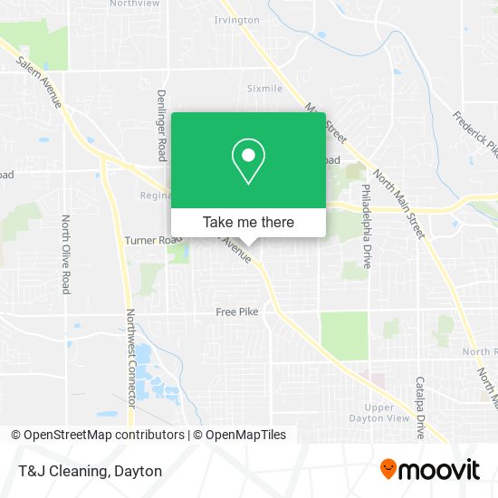 T&J Cleaning map