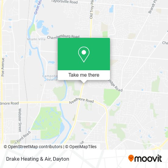 Drake Heating & Air map