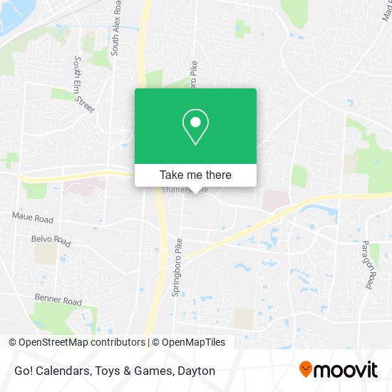 Go! Calendars, Toys & Games map