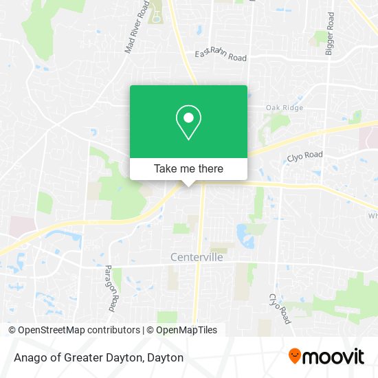 Anago of Greater Dayton map
