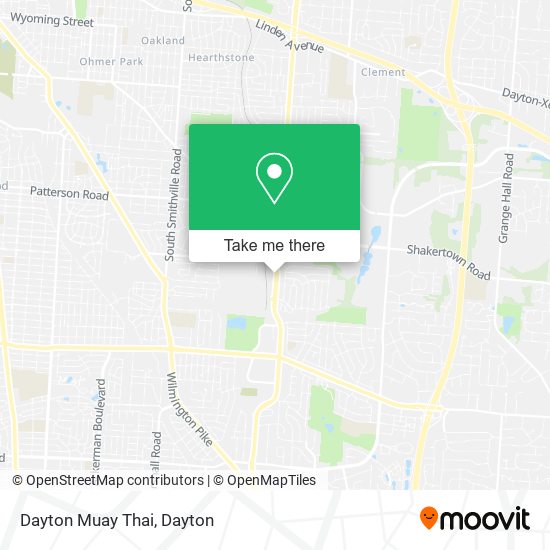 Mapa de Dayton Muay Thai