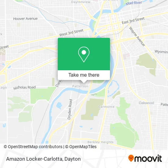 Mapa de Amazon Locker-Carlotta