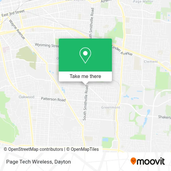 Page Tech Wireless map
