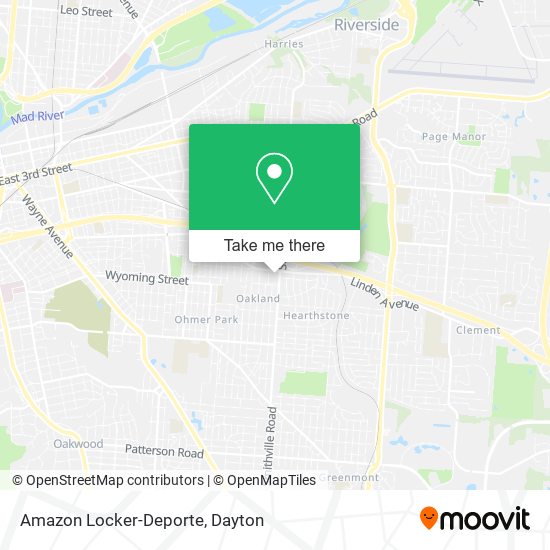 Amazon Locker-Deporte map