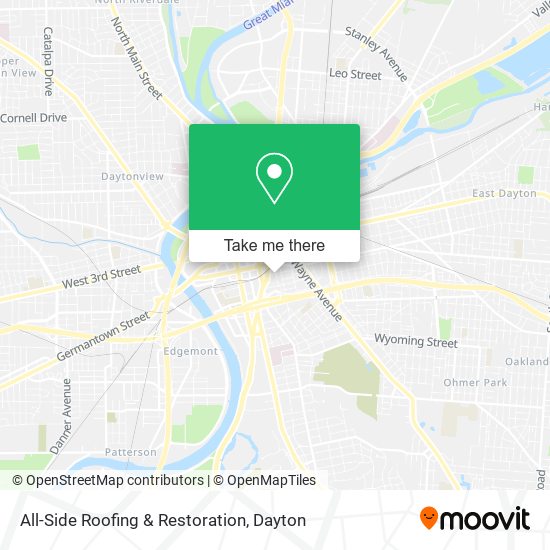 All-Side Roofing & Restoration map