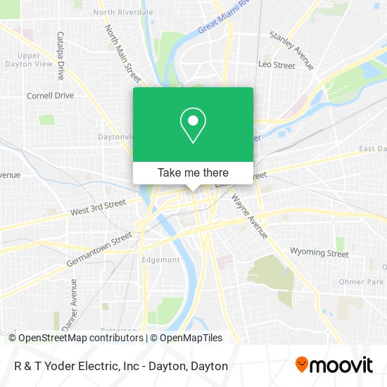 R & T Yoder Electric, Inc - Dayton map