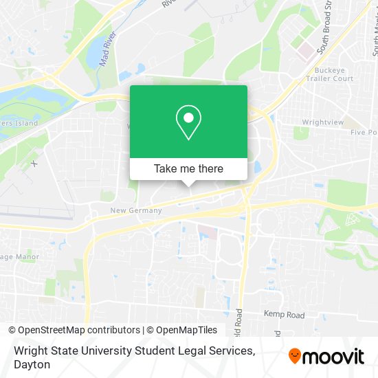 Wright State University Student Legal Services map