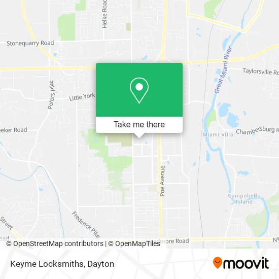 Keyme Locksmiths map