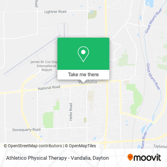 Athletico Physical Therapy - Vandalia map