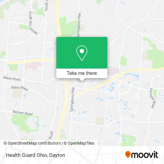 Mapa de Health Guard Ohio