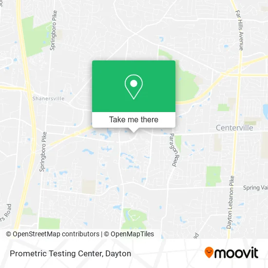 Prometric Testing Center map